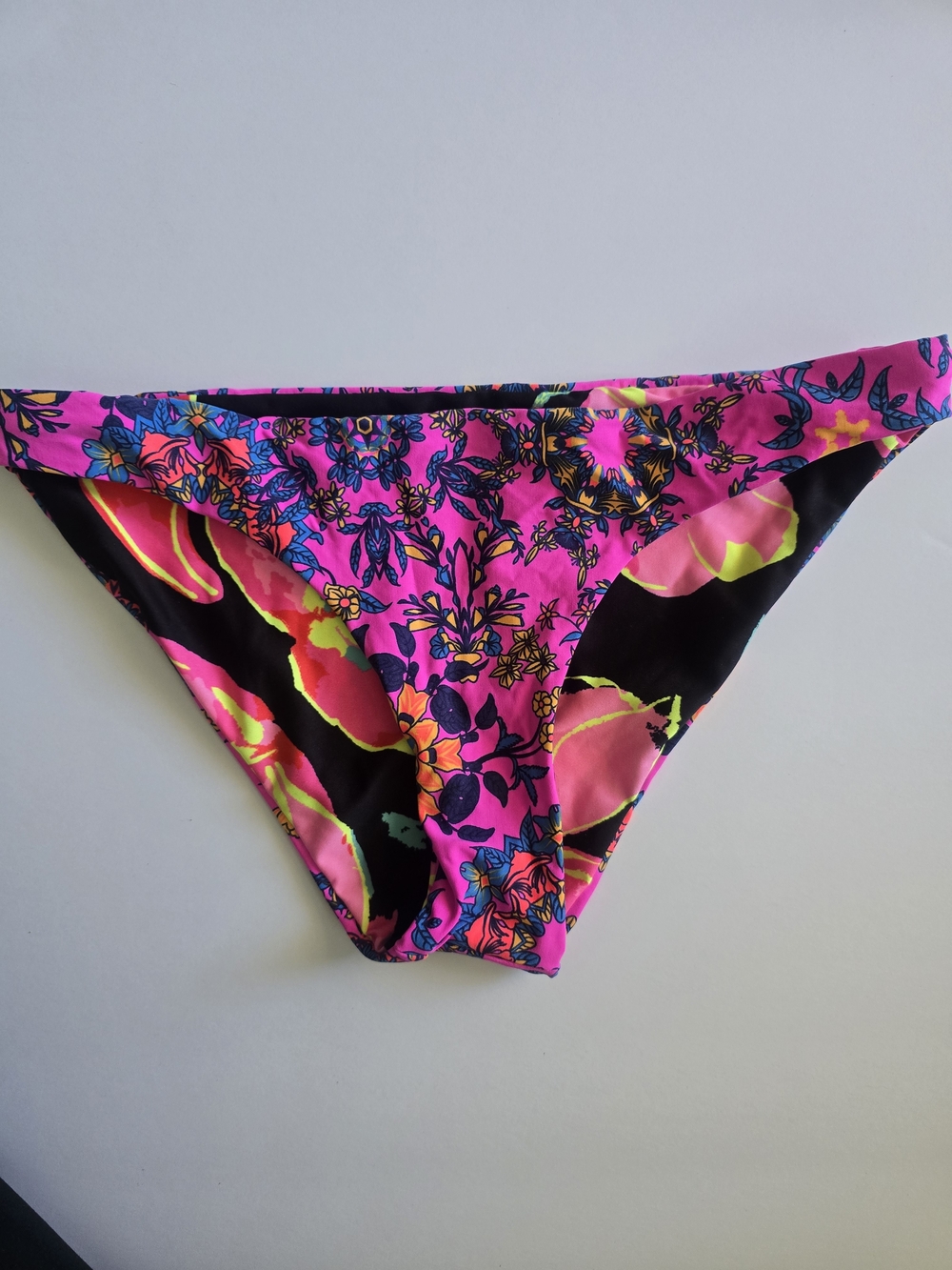 Maaji Pink Floral Double Sided Bikini Bottom